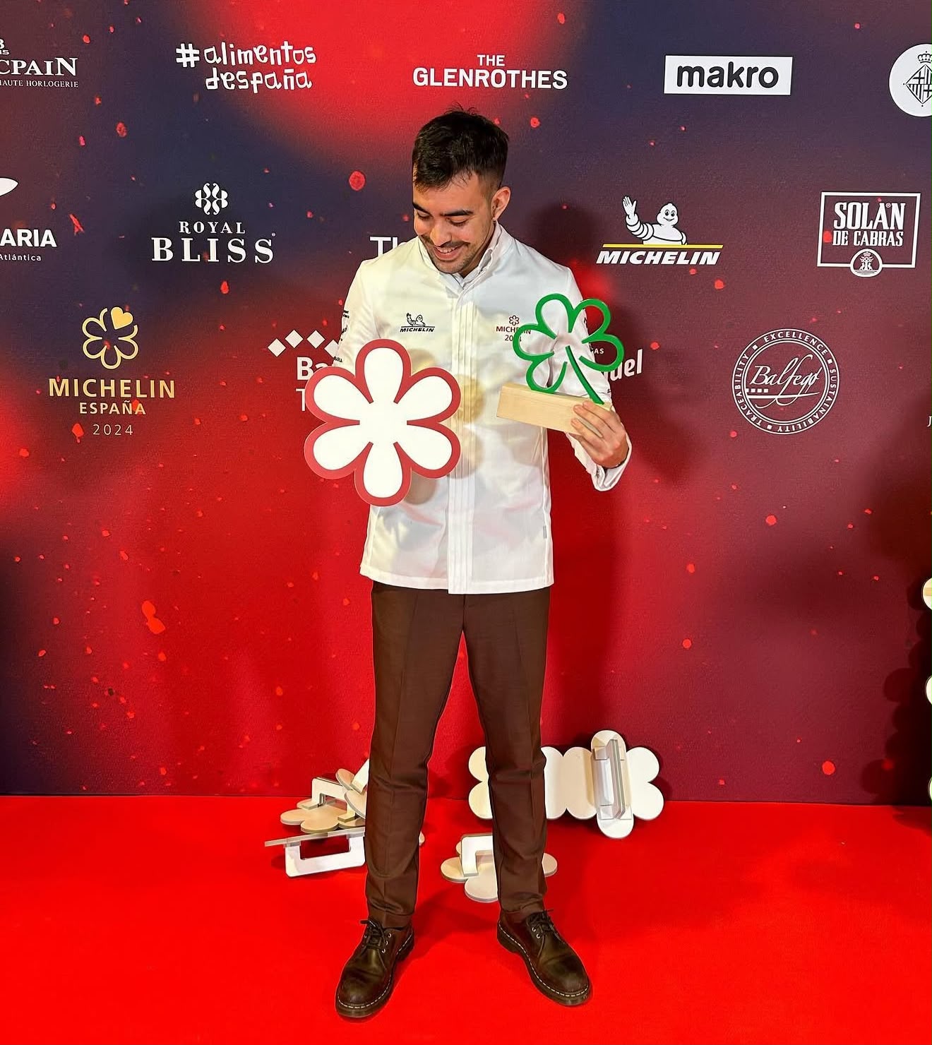 Carlos Casillas en la gala de la Guía Michelin